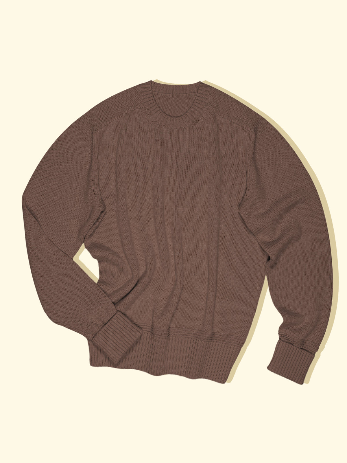Knitted Sweater Clay Brown The Anthology