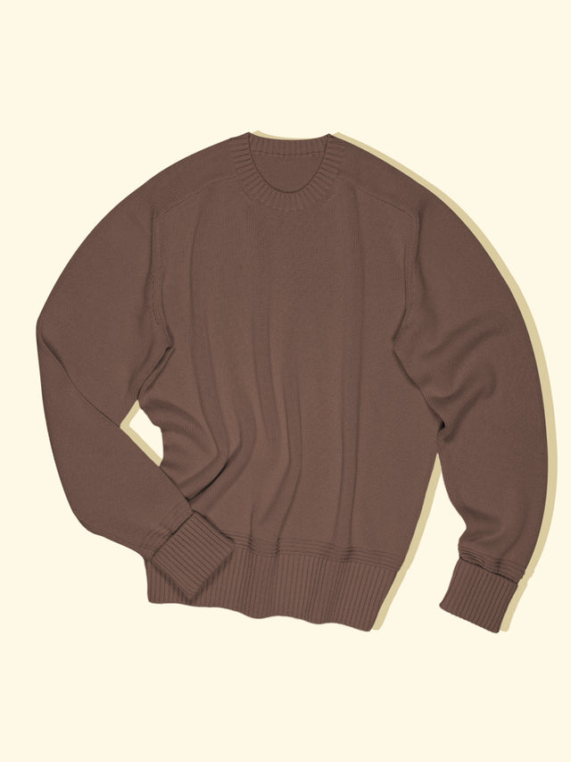 Knitted Sweater - Clay Brown — The Anthology