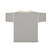 Boatsman Short Raw Cotton/Royal Blue Stripe