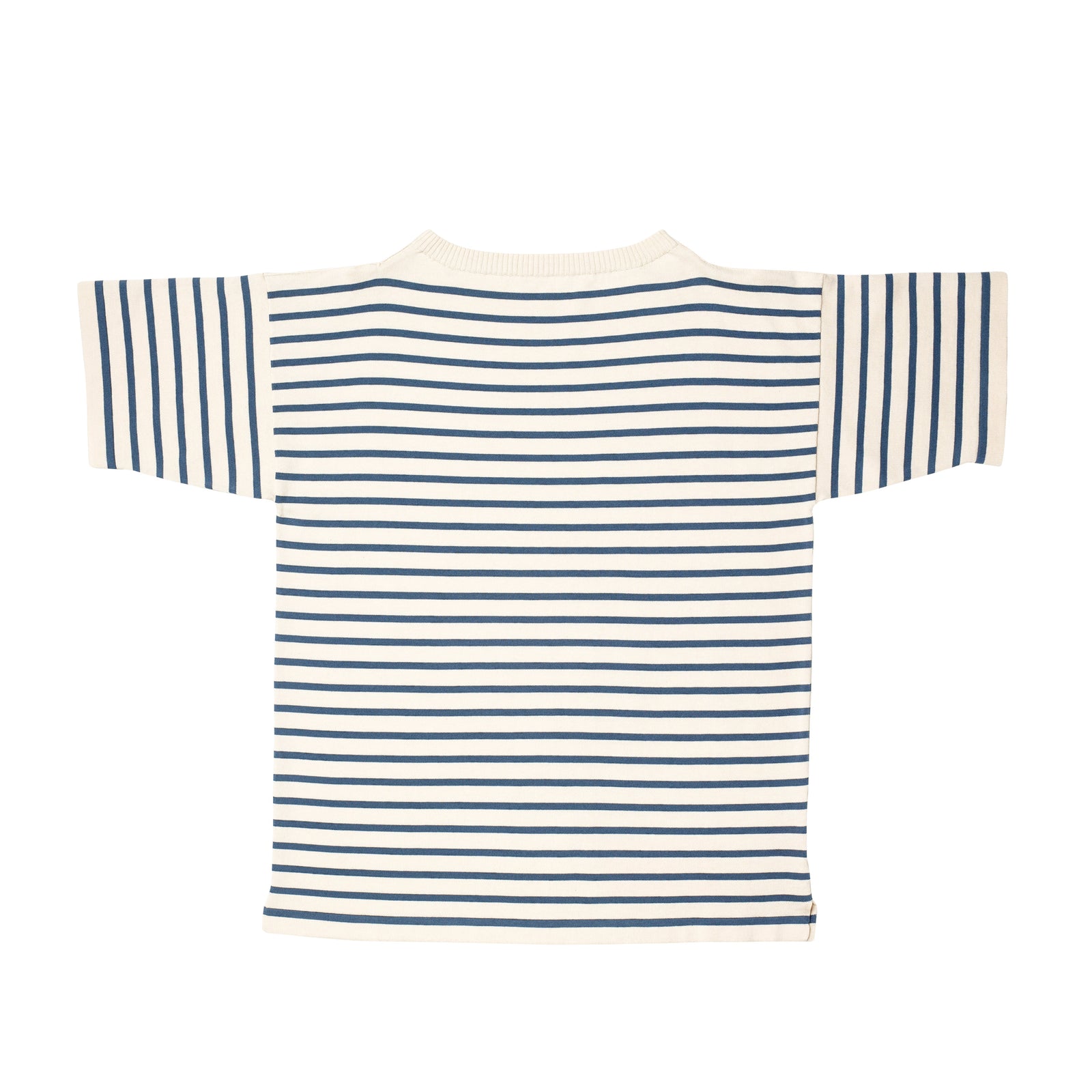 Boatsman Short Raw Cotton Petroleum Stripe