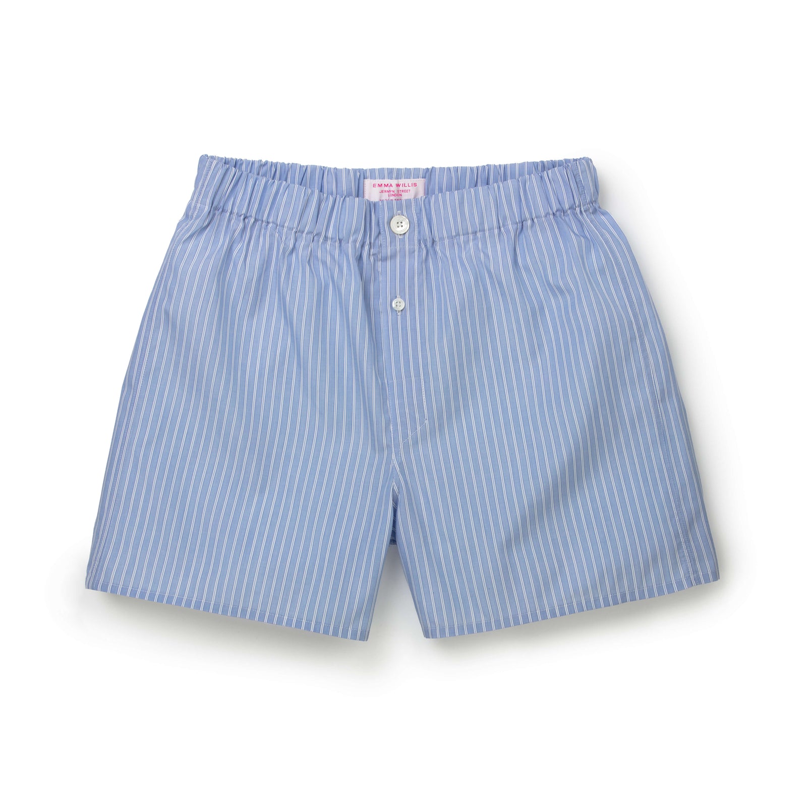 Bold White Chalk Stripe Slim Fit Boxer Shorts New