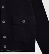 Blouson Col Officier En Laine
