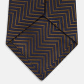The World Is Not Enough Zig Zag Silk Tie As Seen On James Bond