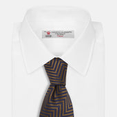 The World Is Not Enough Zig Zag Silk Tie As Seen On James Bond