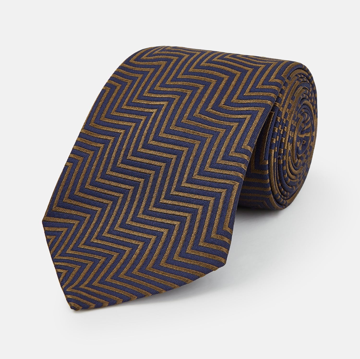 The World Is Not Enough Zig Zag Silk Tie As Seen On James Bond