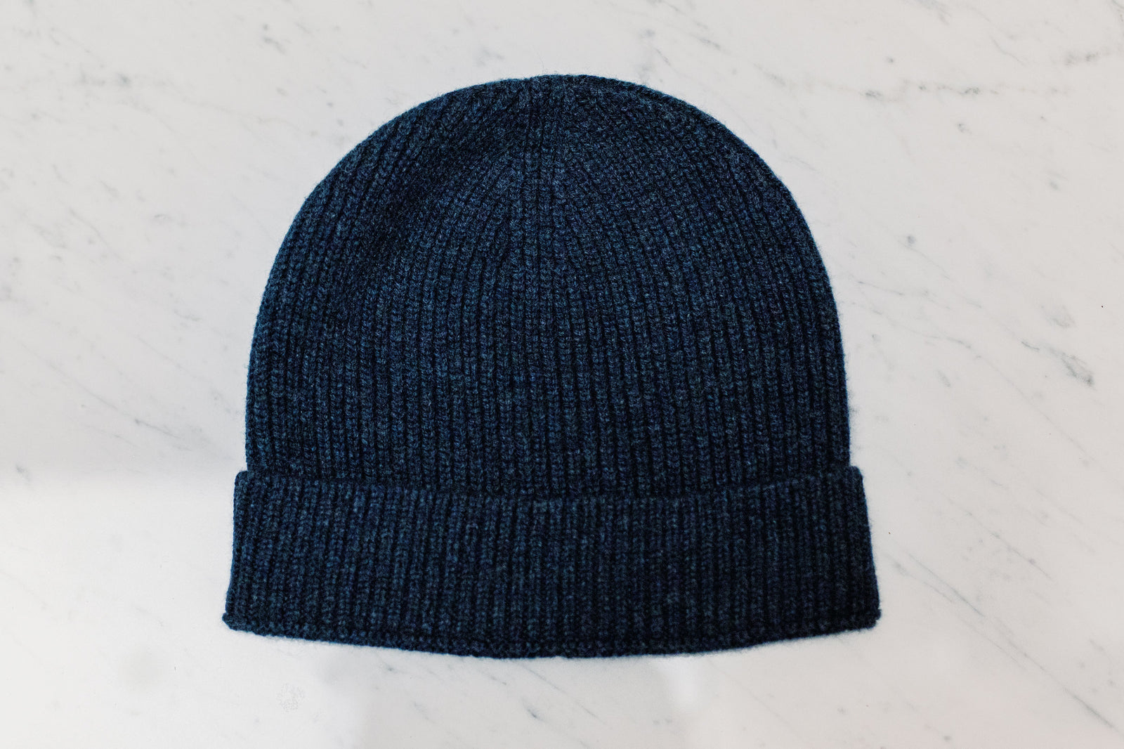 Bleu Chin Bonnet 100 Cachemire