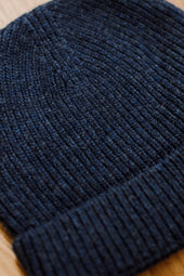 Bleu Chin Bonnet 100 Cachemire