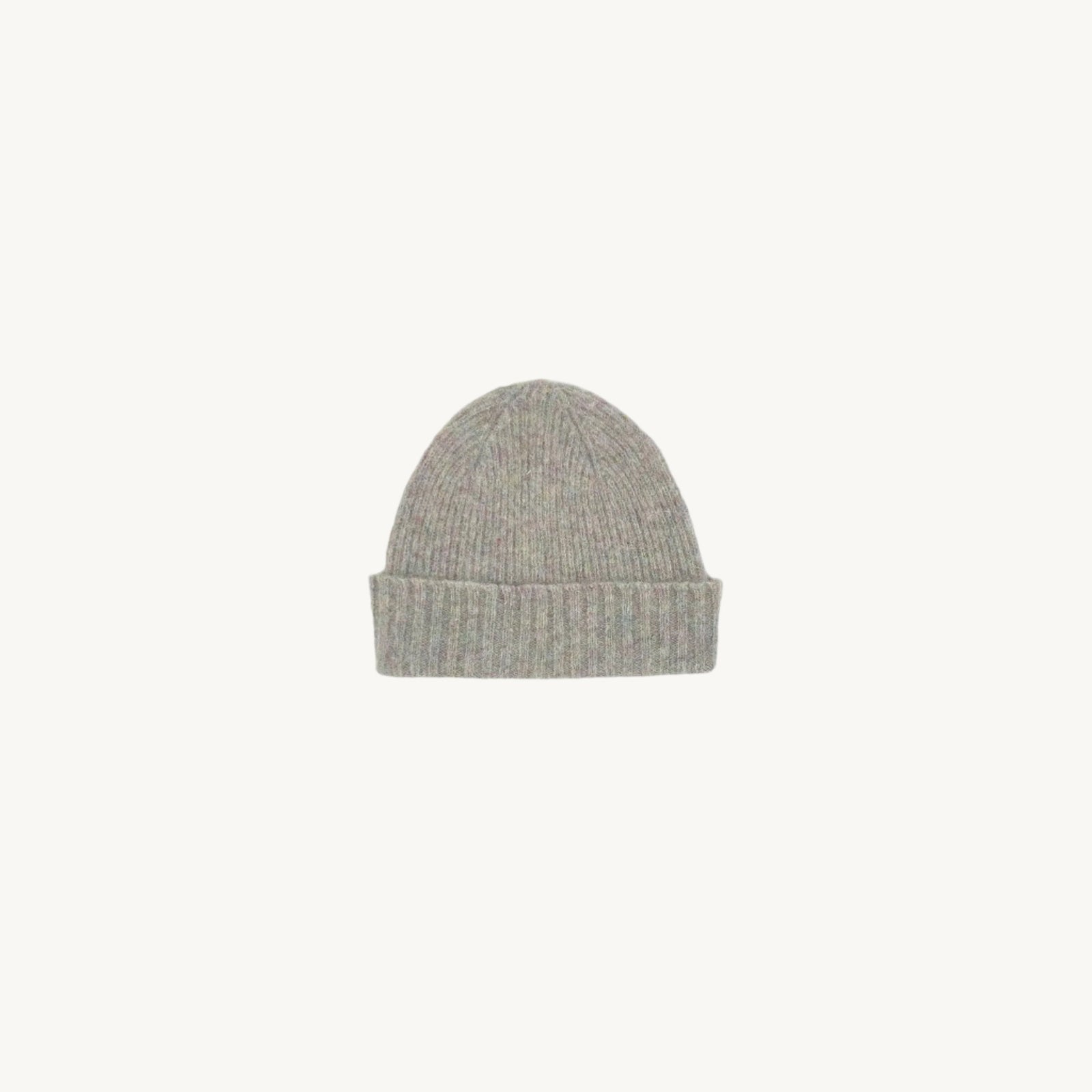 Bosie Brushed Shetland Wool Beanie Hat Ugie Pearl