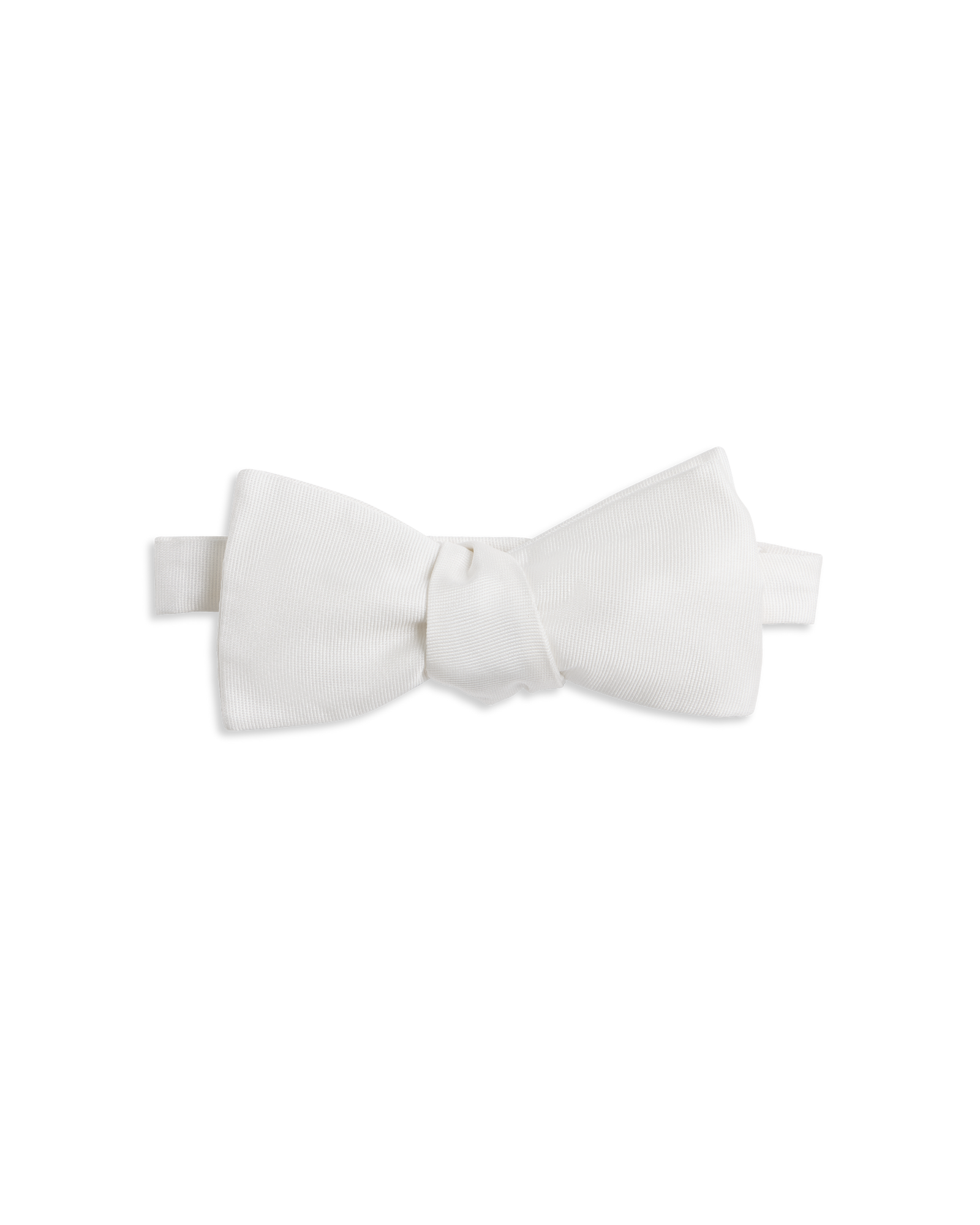 Bow Tie Off White Grosgrain