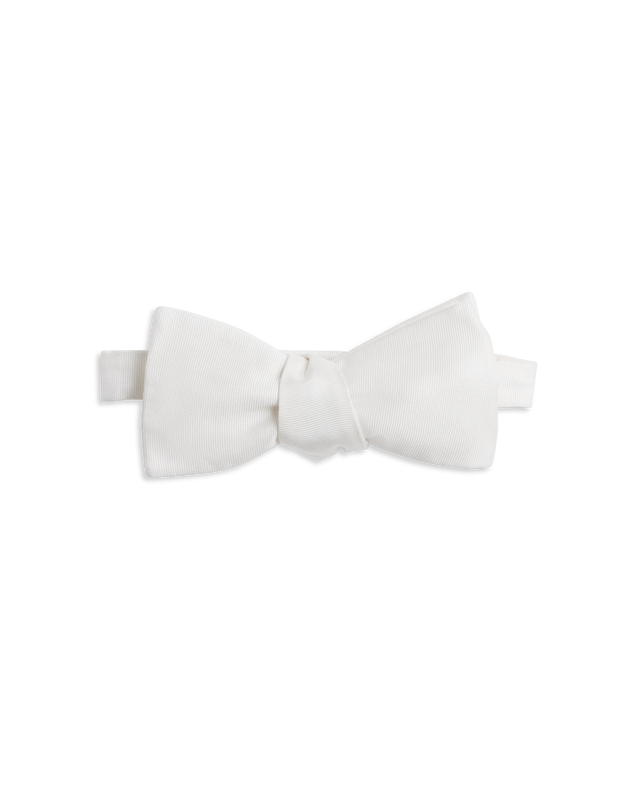 Bow Tie - Off White Grosgrain