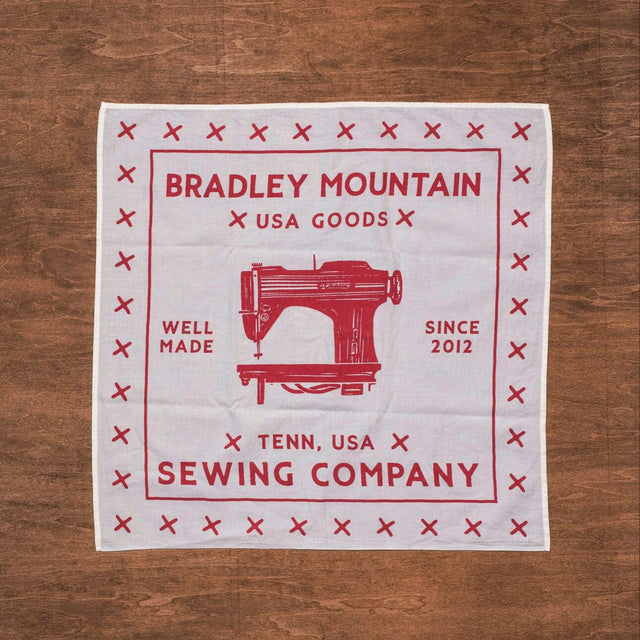 Sewing Company Bandana - White/Red