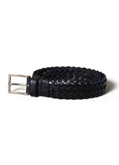 BRAIDED | Leather Belt | Black/Palladium