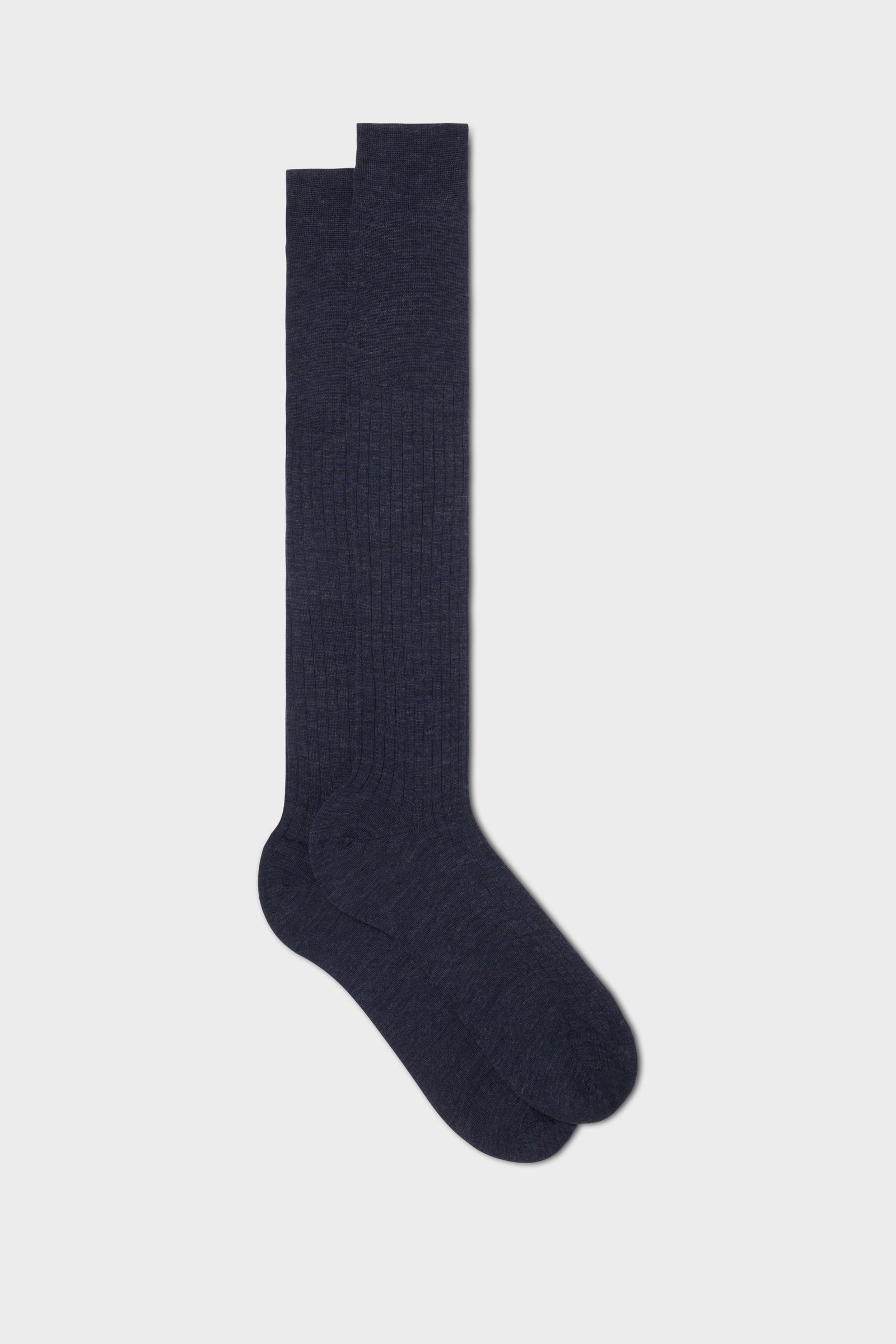 Calza Ascanio 80 Lana 20 Poliammide Deep Blue