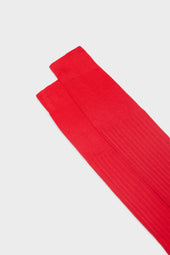 Calza Cesare 100 Cotone Tinta Unita Red