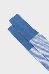 Calza Enea 100 Cotone Cornflower White