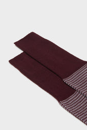 Calza Carlo Pied De Poule 80 Lana 20 Poliammide Silver