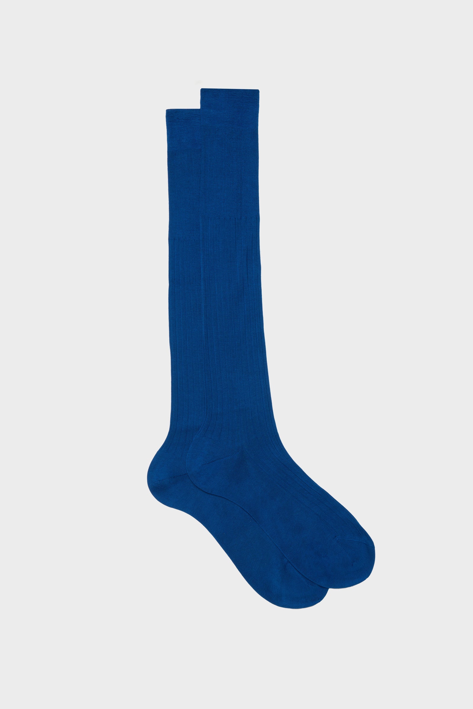 Calza Cesare 100 Cotone Tinta Unita Ocean