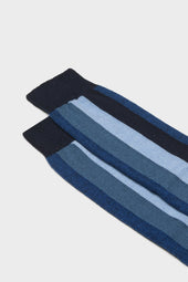 Calza Diego 90 Lana 10 Poliammide Blu Bluette