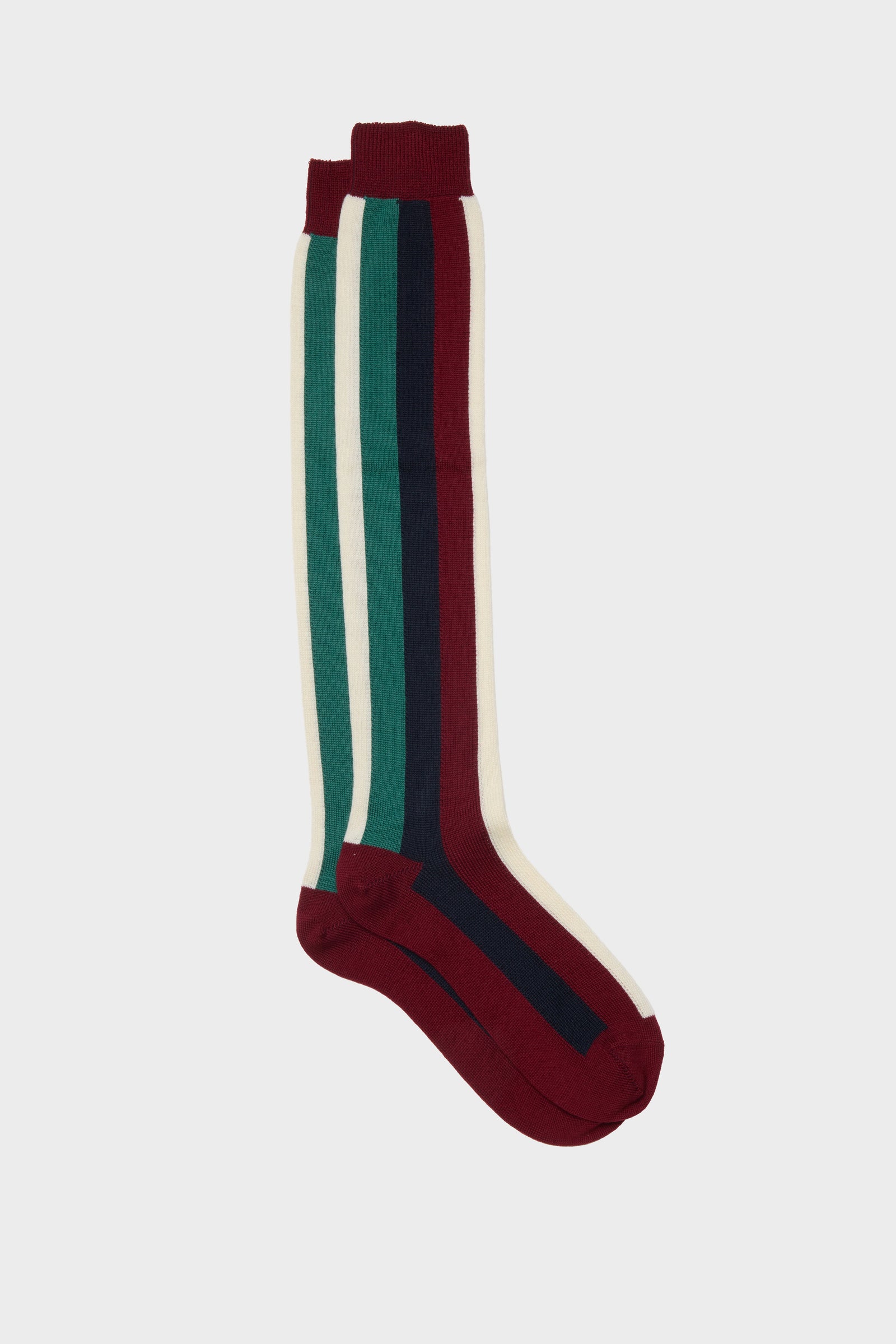Calza Diego 90 Lana 10 Poliammide Green Blu Red