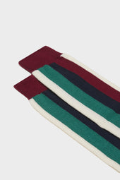 Calza Diego 90 Lana 10 Poliammide Green Blu Red