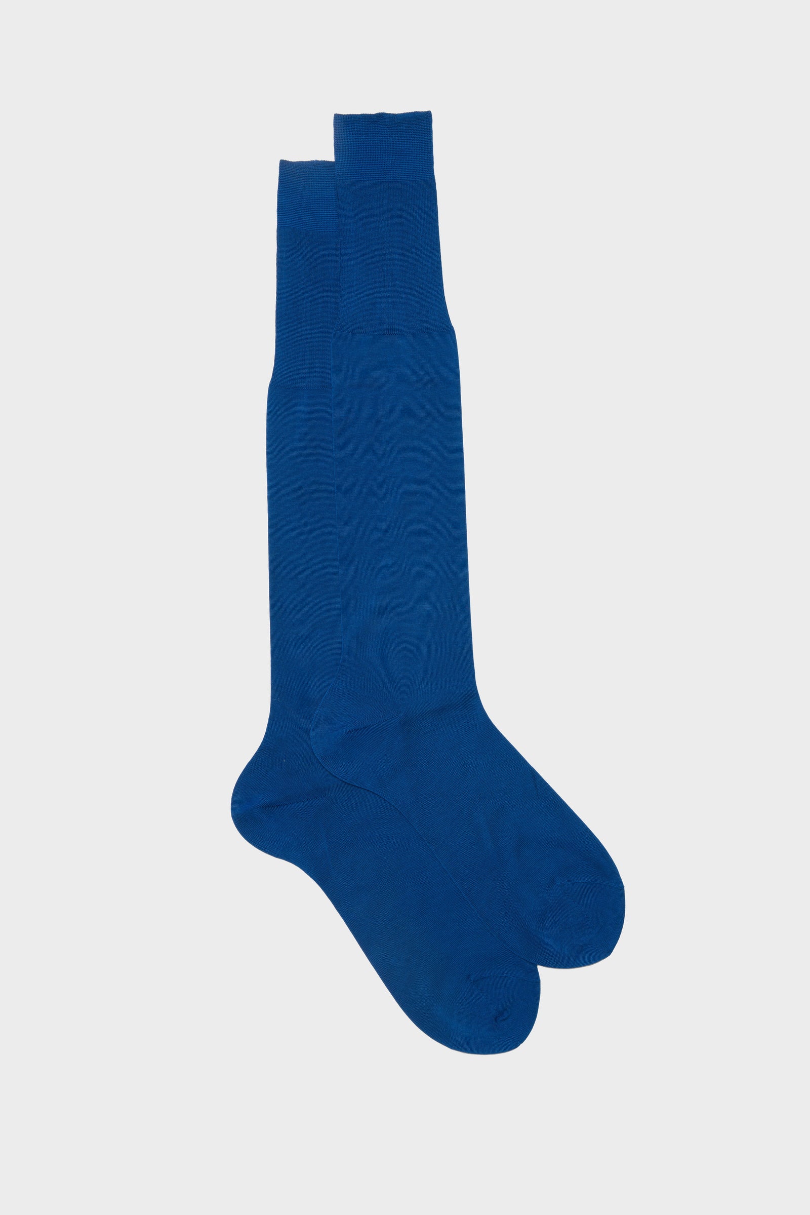 Calza Lorenzo 100 Cotone Tinta Unita Ocean