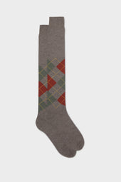CALZA LAPO, 90% LANA 10% POLIAMMIDE, LIGHT BROWN - OLIVE -RUST -GOLD.