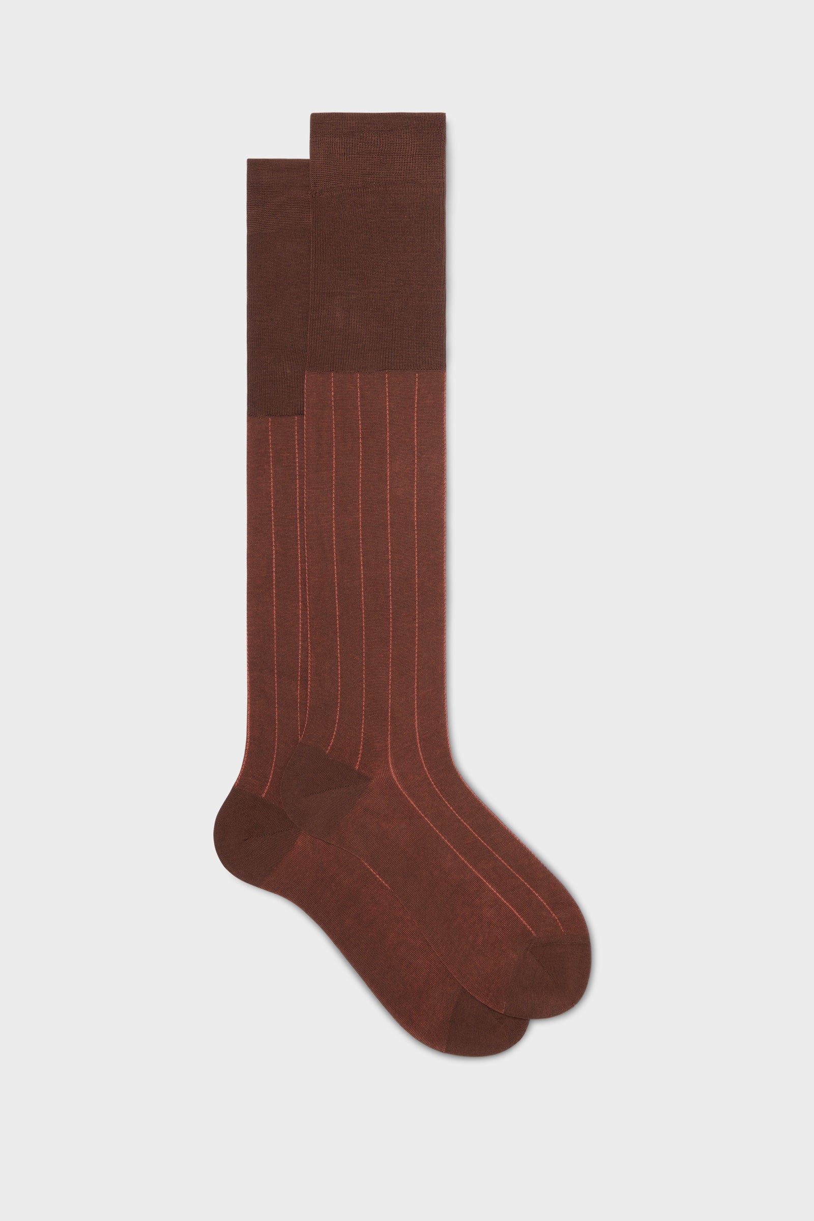 Calza Leone 100 Cotone Gessato