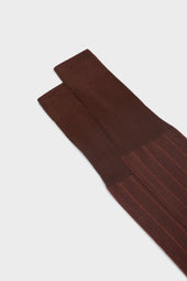 Calza Leone 100 Cotone Gessato