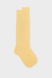 CALZA LORENZO. 100% COTONE, TINTA UNITA, GRAPEFRUIT.