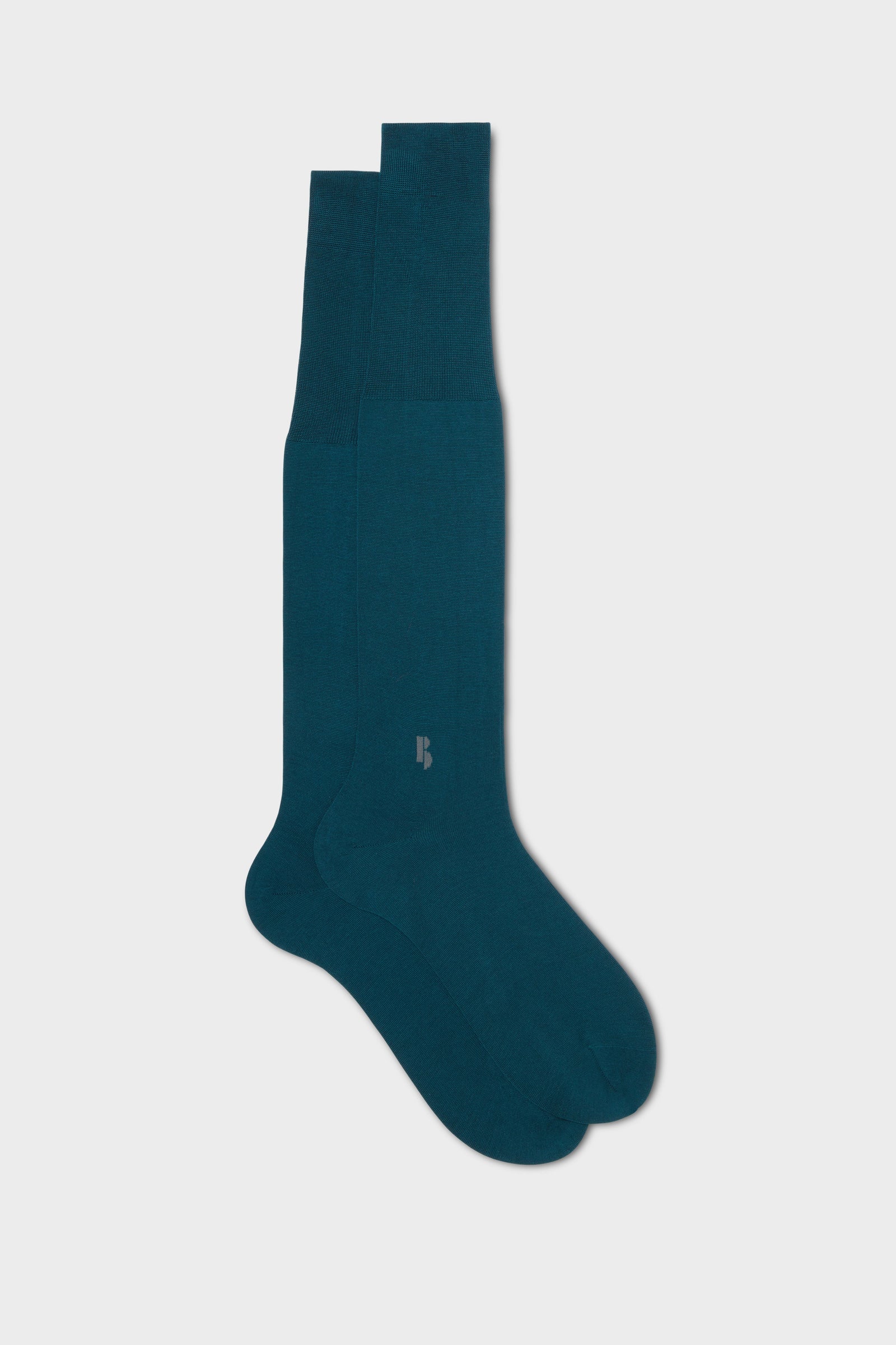 Calza Monogramma 100 Cotone Forest Green Grey