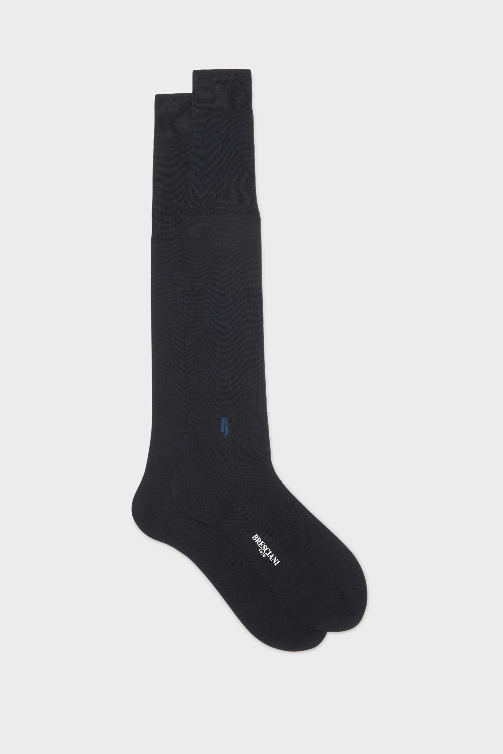 Calza Monogramma 100 Cotone Bluette