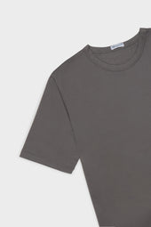 Maglia Girocollo 100 Cotone Manica Corta Grey