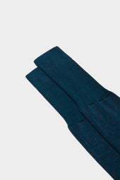 Calza Fabio 100 Cotone Pois Red Peacock