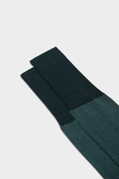 Calza Giulio 100 Cotone Chevron Mint Dark