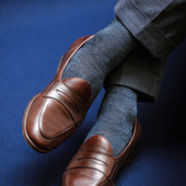 Bleu Denim Marine Caviar Laine