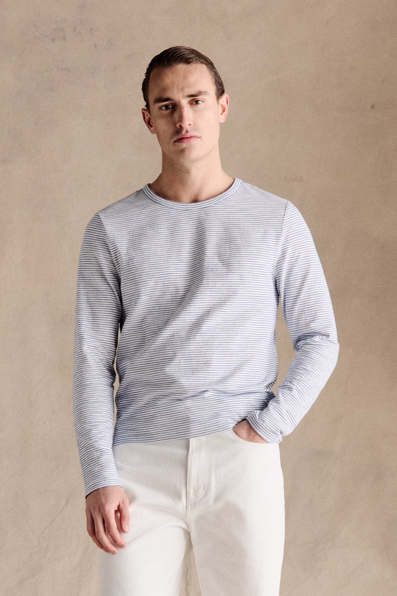 Breton Striped Shirt Dark Blue