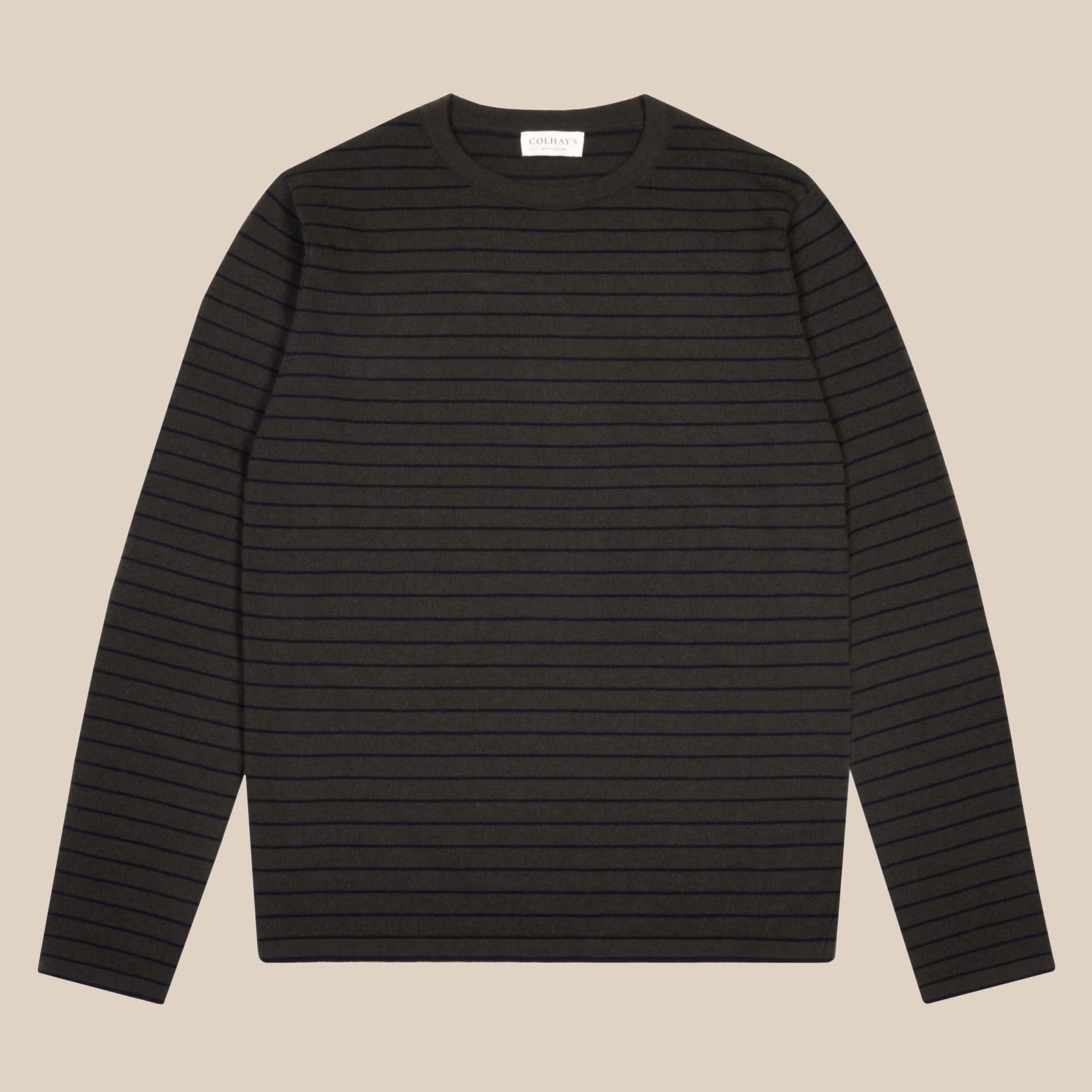 Cashmere Cotton Breton Stripe Sweater In And Navy
