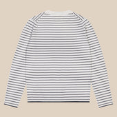 Cashmere Cotton Breton Stripe Sweater In And Navy