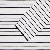 Cashmere Cotton Breton Stripe Sweater In And Navy