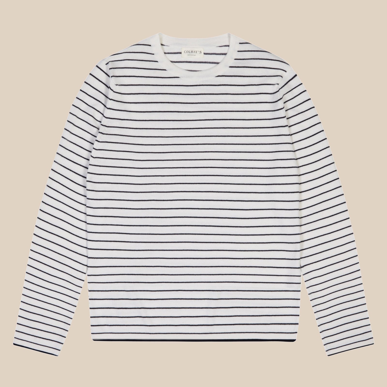 Cashmere Cotton Breton Stripe Sweater In And Navy