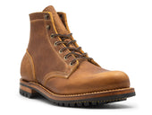 British Tan Grizzly Plain Toe | 8.5D
