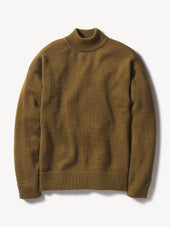 Brown Anatomica Mock Neck Sweater