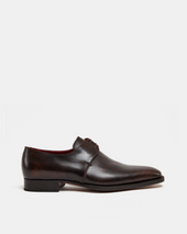 Museum Brown Leather Derby Dress Shoe