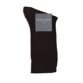 Formal Long Socks In Brown Cotton