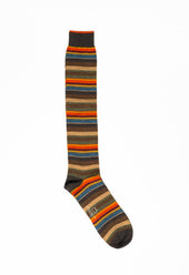 Striped Merino Wool Over The Calf Socks