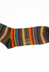 Striped Merino Wool Over The Calf Socks
