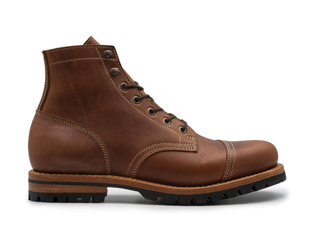 Brown Oiled Smooth Out Cap Toe | 9EE
