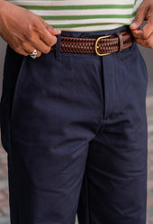 Brown BLA x Hardy & Parsons Plaited Leather Belt