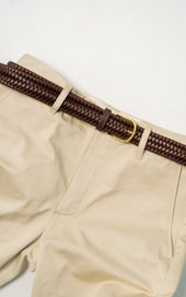 Brown BLA x Hardy & Parsons Plaited Leather Belt