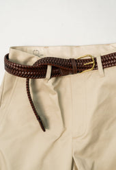Brown BLA x Hardy & Parsons Plaited Leather Belt